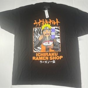 Naruto ichiraku ramen shop shirt size xxl 100% cotton new with tags